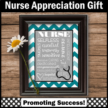 Preview of School Nurse Appreciation Day Printable Poster Nurses Week Gift Office Decor