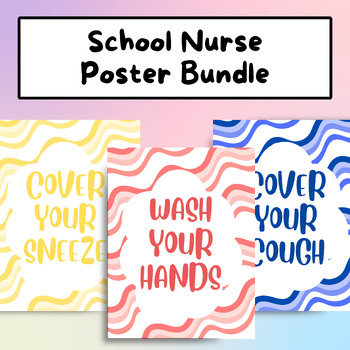 Preview of School Nurse Print Bundle, Clinic Decor, Office Decor, Health Classroom