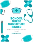 School Nurse Substitute Binder Dividers- Blues