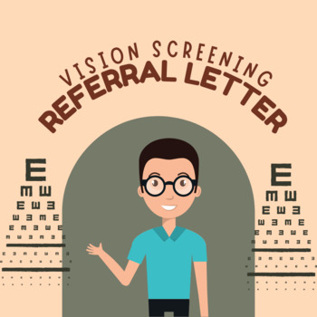 Preview of School Nurse Vision Screening Referral Letter