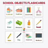 School Objects Flashcards | Worksheets | Back To School Fl