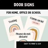 School Office door sign| School Psych School Counselor tes