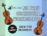 School Orchestra Treble, Alto & Bass Clef Worksheets-over 160!