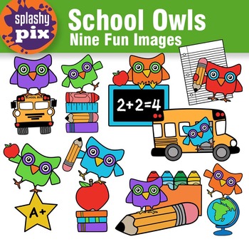 harmony elementary school owls clipart