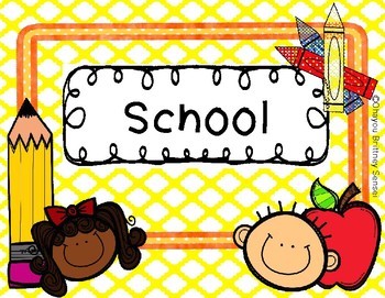 Preview of School Thematic Unit (Sampler) - ESL/EFL Preschoolers