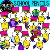 School Pencils Clipart {Creative Clips Clipart}