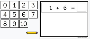 Preview of School- Pencils- Single Digit Addition- Sums 0-18- Google Slides Activities