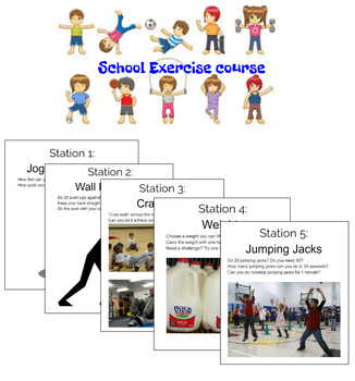 Preview of School Physical Activity/Brain Break/Movement Course to be done in halls or pod