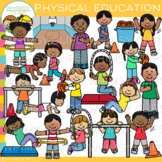 Action Kids School Physical Education Clip Art