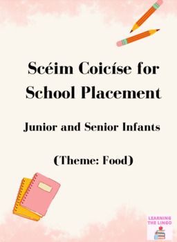 Preview of School Placement Fortnightly Plan for Junior and Senior Infants (Theme: Food)