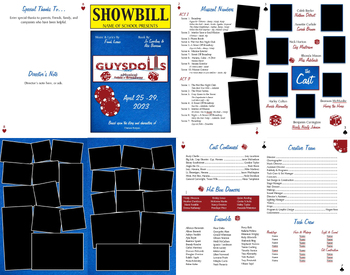 Preview of Guys and Dolls School Play Program Word Template