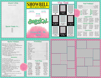 Preview of Seussical School Play Program Word Template
