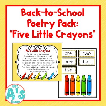 Five Little Crayons, Learn Colors, Colors Song