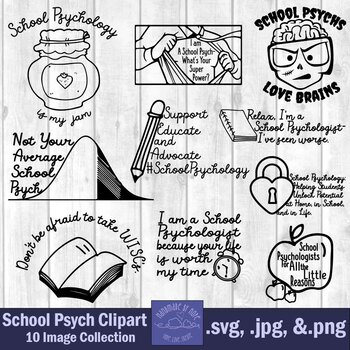 Preview of School Psychologist Clip Art Collection
