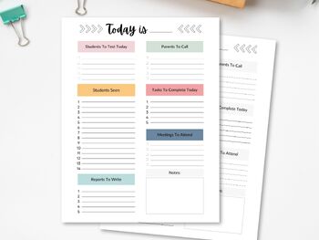 School Psychologist Daily Calendar, Printable Planners and To-Do Lists