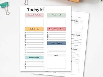 Preview of School Psychologist Daily Calendar, Printable Planners and To-Do Lists,