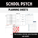 School Psychologist, LSSP, SLP, Teacher Planning & Organiz