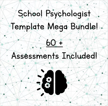 Preview of School Psychologist Template Mega Bundle