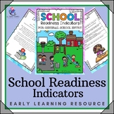 School Readiness Indicators Checklists - Preschool, Kinder