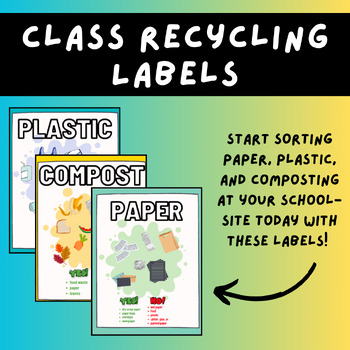 Preview of Earth Day – Recycling Labels