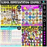 School Representation Graphics Bundle {Educlips Clipart}