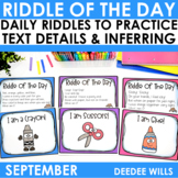 School Riddle of the Day | Back to School and More Septemb
