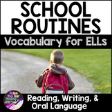 School Routines Vocabulary Activities ESL - Worksheets for