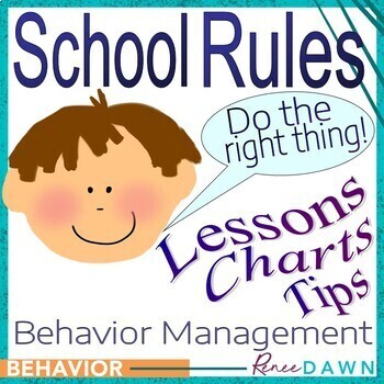Preview of School Rules - Classroom Rules Guide