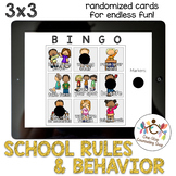 School Rules & Behavior Bingo (3x3)
