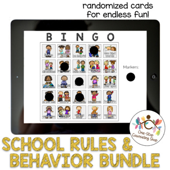 Preview of School Rules & Behavior Bingo Multiage Bundle