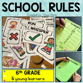 School Rules - Flashcards & labels - Worksheets