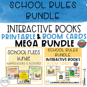 Preview of School Rules Interactive Books MEGA BUNDLE