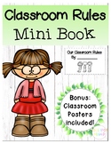 School Rules Mini Book (BONUS CLASSROOM RULE POSTERS INCLUDED!)