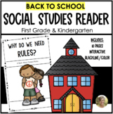 Back to School Rules Reader for First Grade & Kindergarten