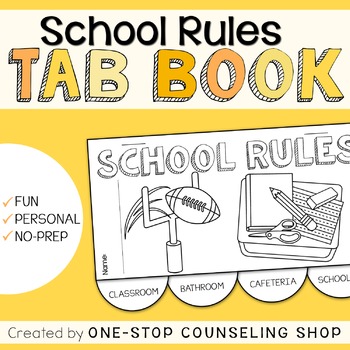 Preview of School Rules Tab Book