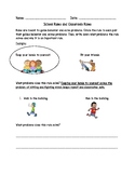 School Rules and Classroom Rules Worksheet