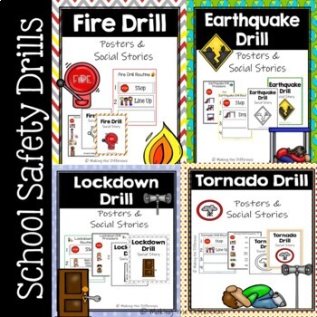 Preview of School Safety Drills Procedures (Fire, Tornado, Earthquake, & Lockdown Drills)