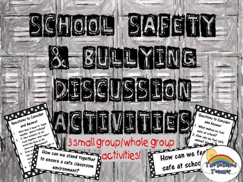 Preview of School Safety and Bullying Prevention Activities (3 activities)