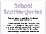 School Scattergories