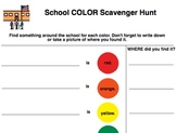School Scavenger Hunt- Colors
