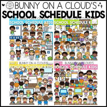 School Supplies Clipart by Bunny On A Cloud