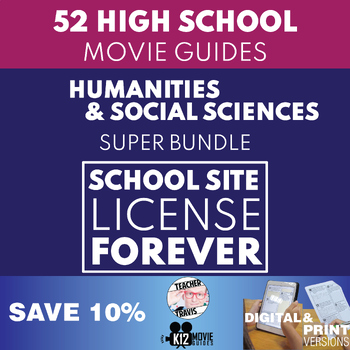 Preview of School Site License (1 SSL) 52 Movie Guide Bundle | Humanities & Social Sciences