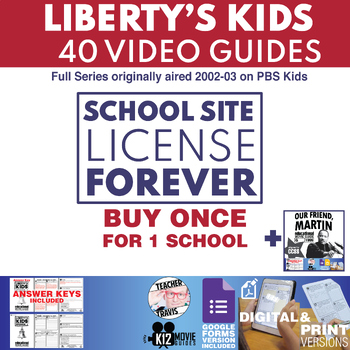 Preview of School Site License (1 SSL) Liberty's Kids 40 Episodes + Our Friend, Martin