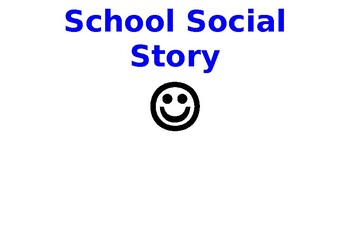 Preview of School Social Story