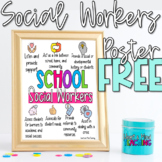 School Social Worker Posters FREEBIE