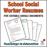 School Social Worker Resume