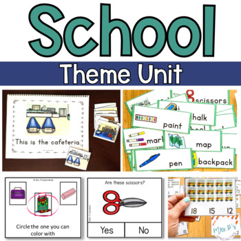 Preview of Back To School Thematic Unit for Special Education - Engaging and Hands On