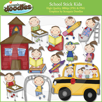 Preview of School Stick Kids