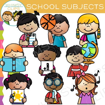 school subjects clip art