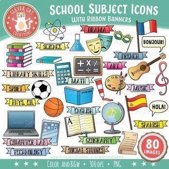 symbols for school subjects